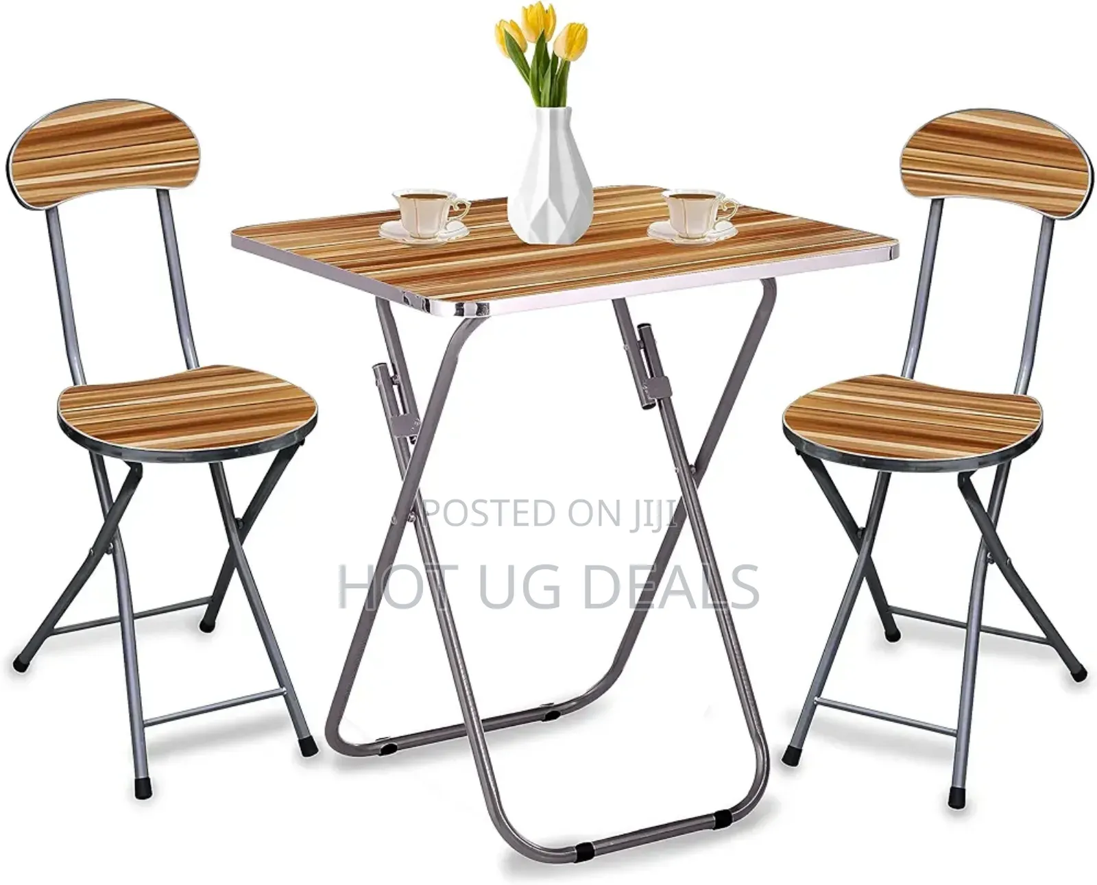 Portable Foldable Camping Picnic Table Set With Two  Seats
