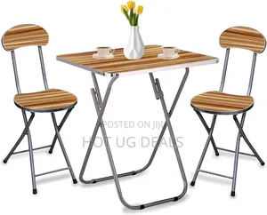 Portable Foldable Camping Picnic Table Set With Two  Seats
