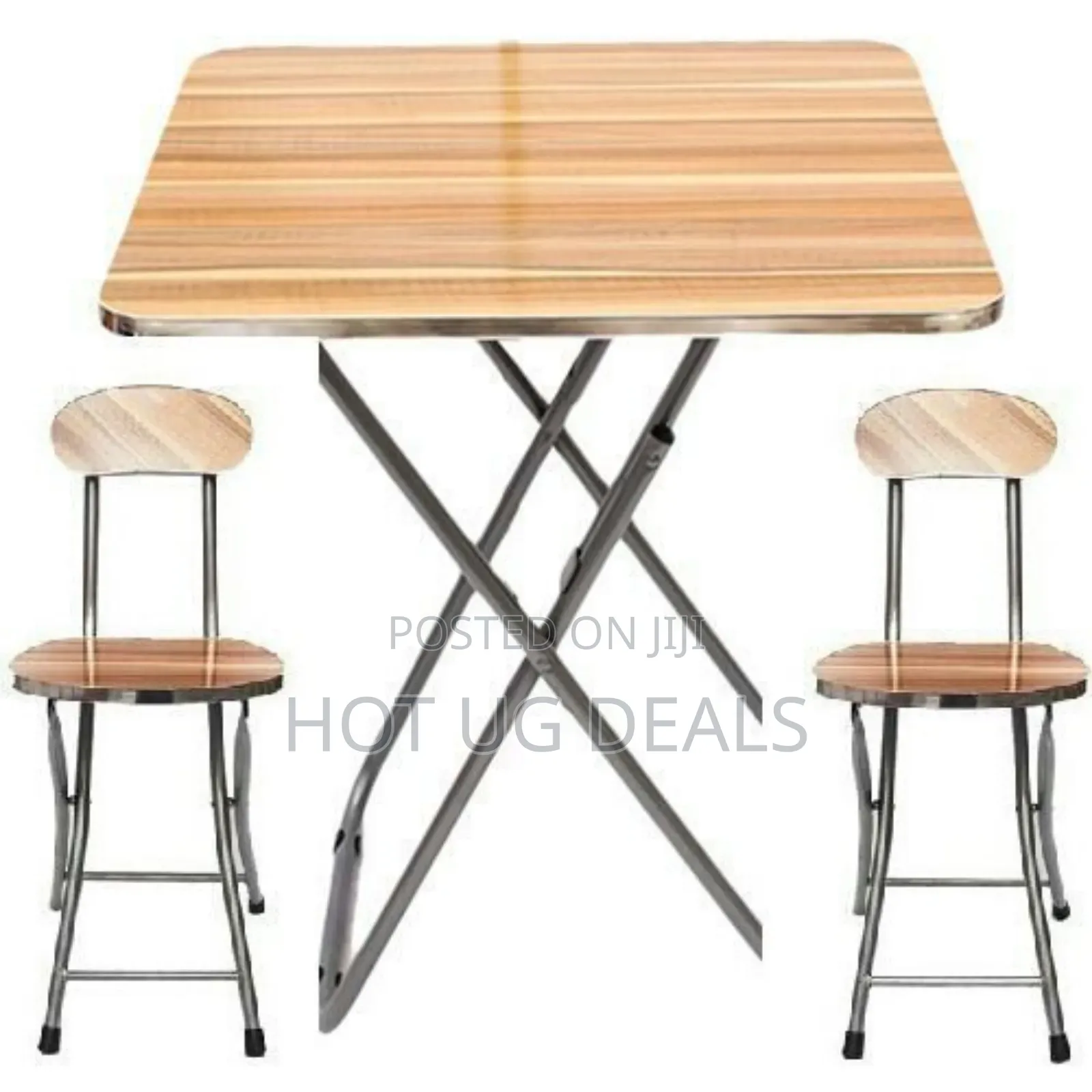 Set Of Foldable Table 60cm & 2 Seats