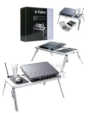 E-Table Laptop Stand With Cooling Fans