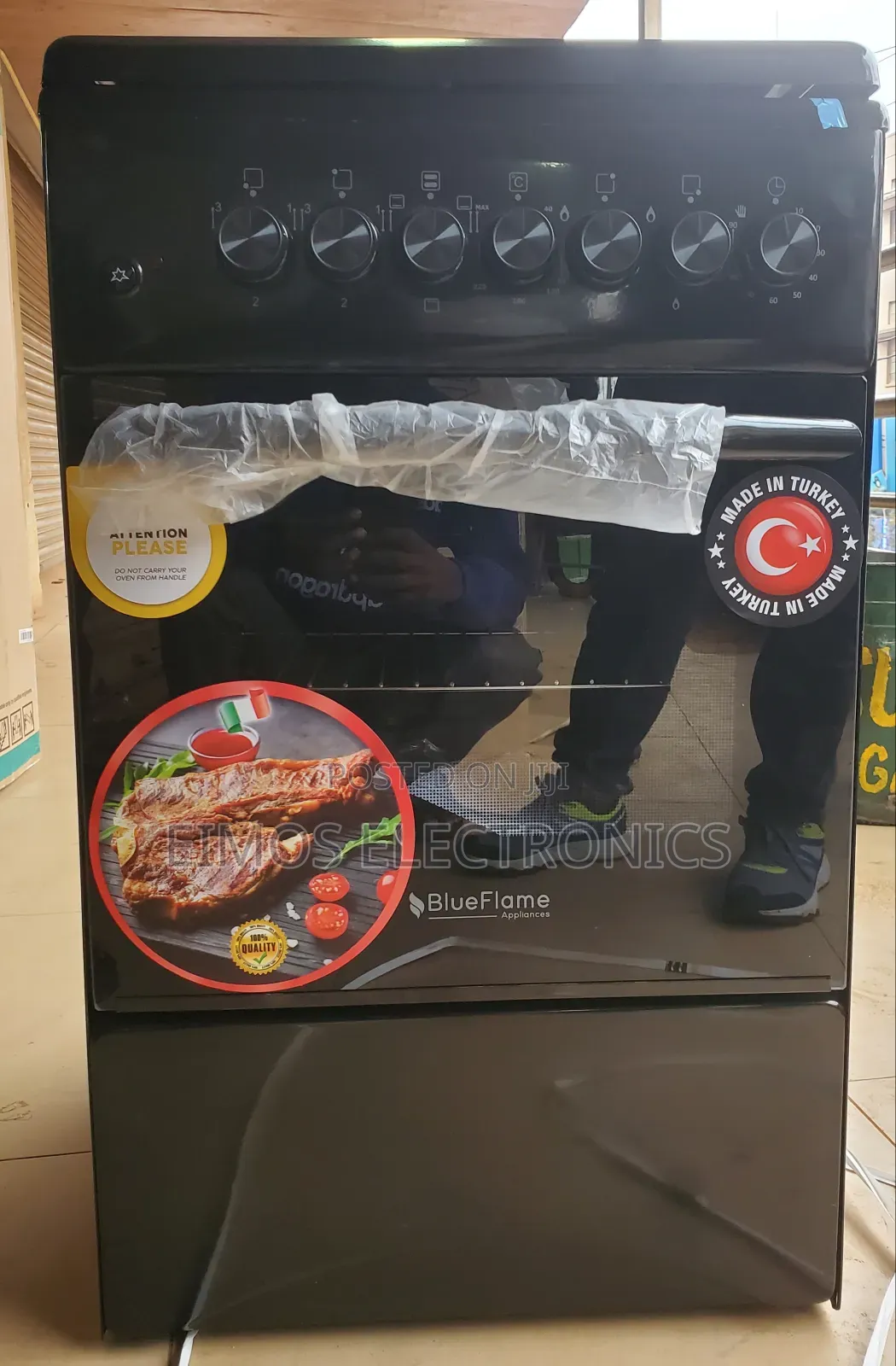 50×50 Blue Frame Gas Cooker Perfect for Home Use
