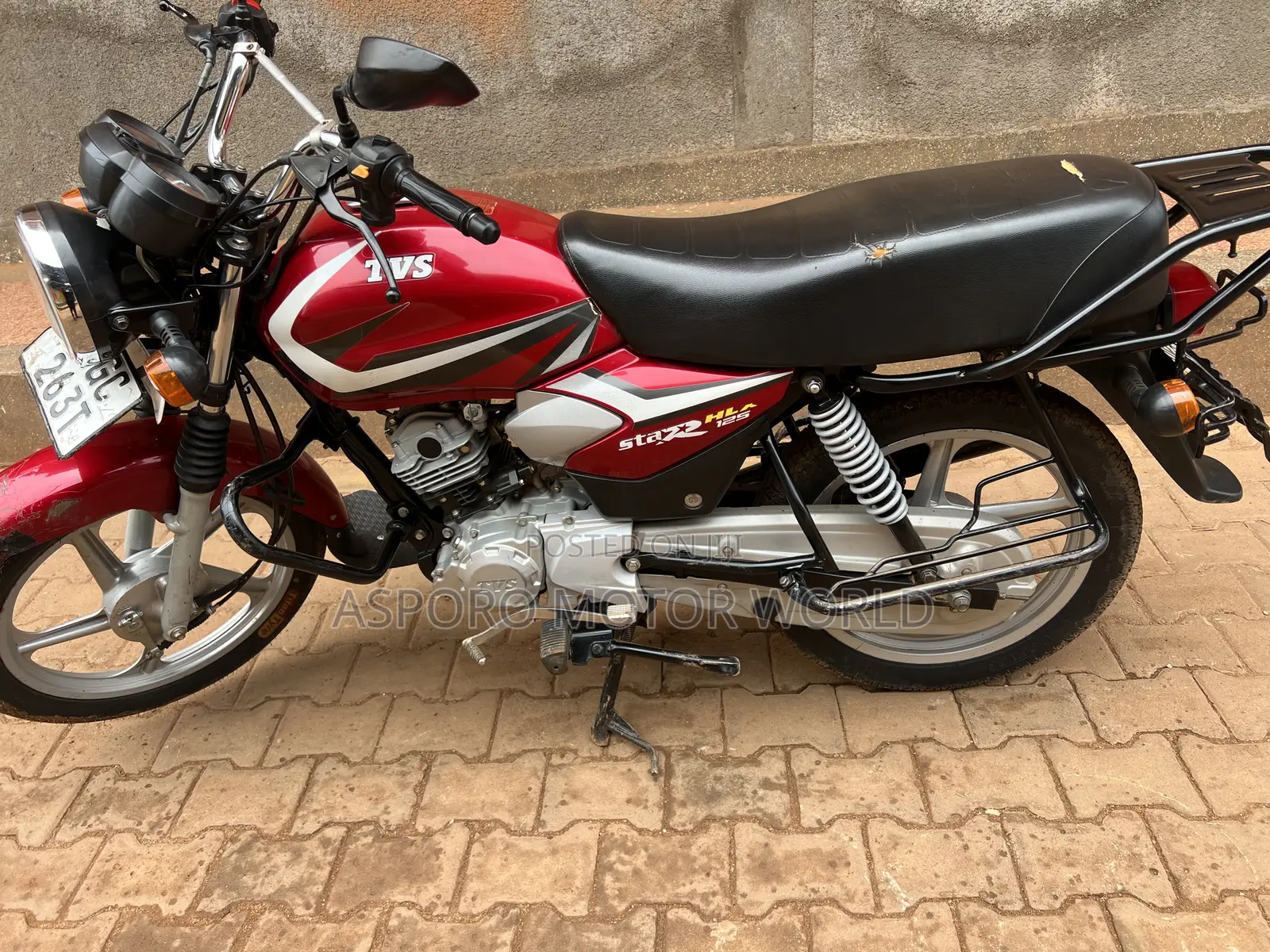 TVS HLX 125 2024 Red