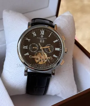 Patek Philippe Geneva Men's Mechanical Time Piece With Roman Numerals