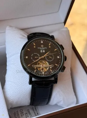 Black Chrome Men's Original Mechanical Wrist Time Piece at Discount