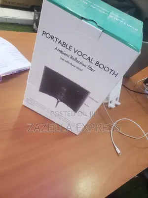 Portable Vocal Booth With Ambient Reflection Filter, For Studio