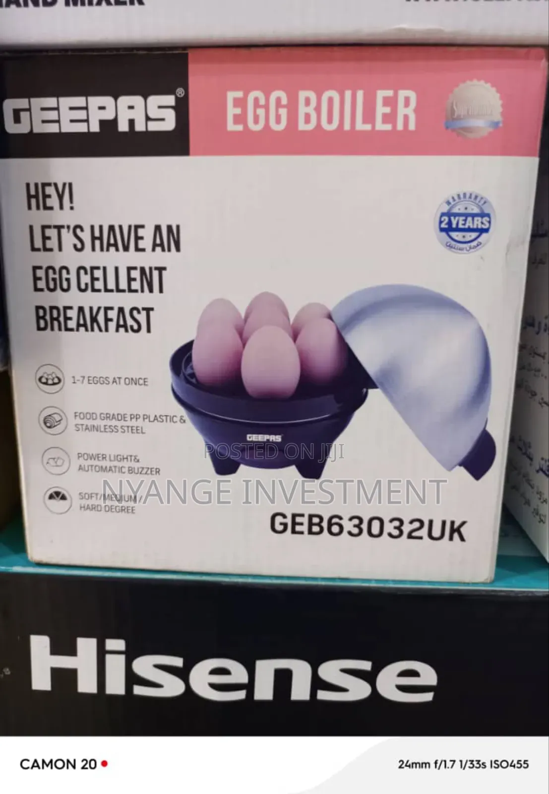 Geepas Egg Boiler 7pieces