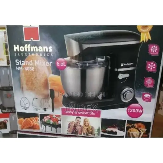 Hoffmans Electronic Germany Stand Mixer 6l Hm-8080 - Silver