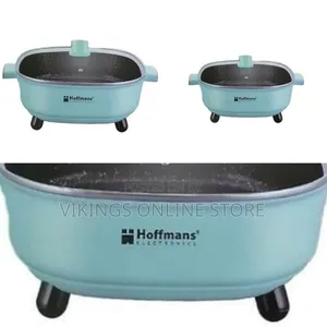 Multi-Functional Electric Skillet With Tempered Glass Lid - Multicolor