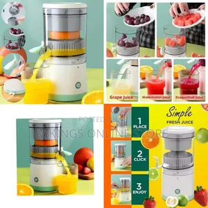Portable Rechargeable Electric Citrus Juicer With Automatic Pulp