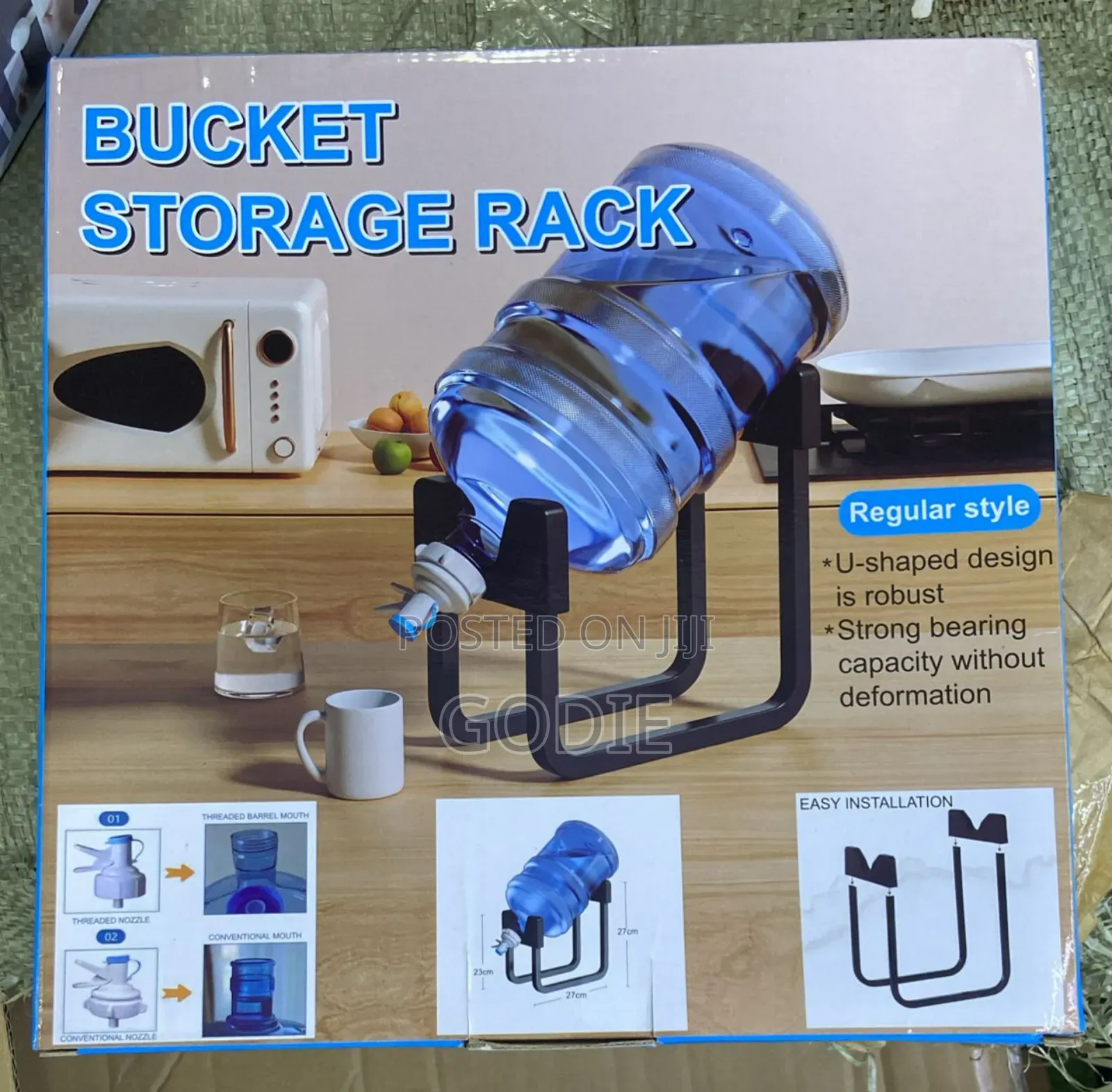 Portable Bucket Storage Rack,