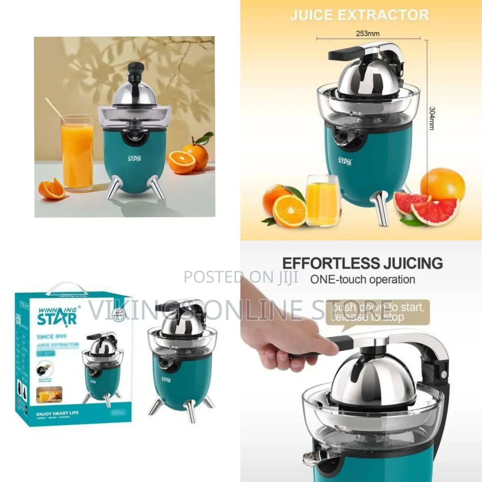 Winningstar Elegant Electric Lever Press Citrus Juicer - Multicolor