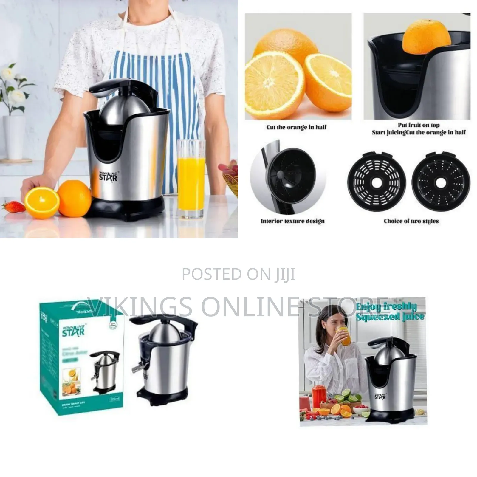 Winningstar Electric Citrus Juicer - Multicolor