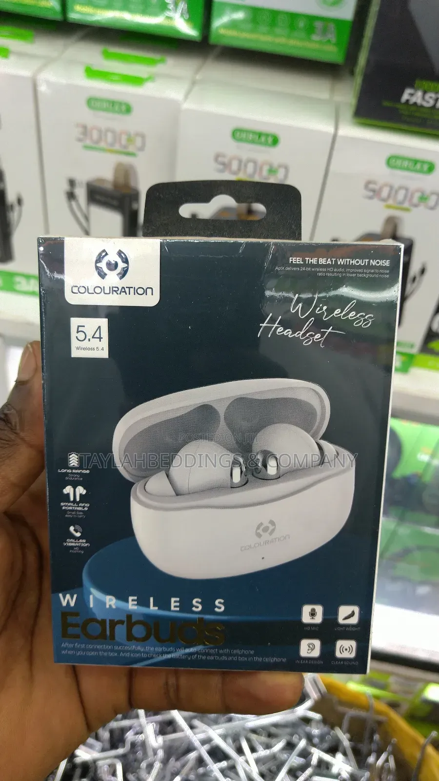Wireless Earbuds in-Ear Bluetooth 5.4 4mics Enc Clear Call 30 Playtime