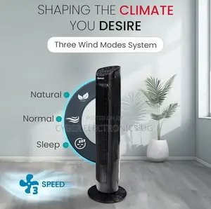 Tower Fan 3-Speed, Automatic Oscillation