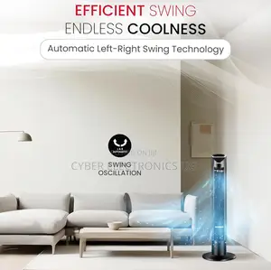 Tower Fan 3-Speed, Automatic Oscillation