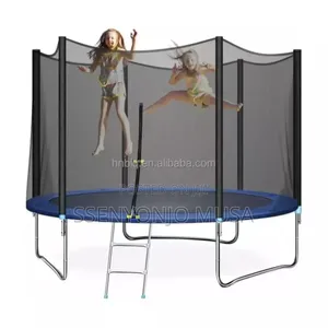 12ft Trampoline Safety Net | Protective Anti-fall Guard With Jump Pad
