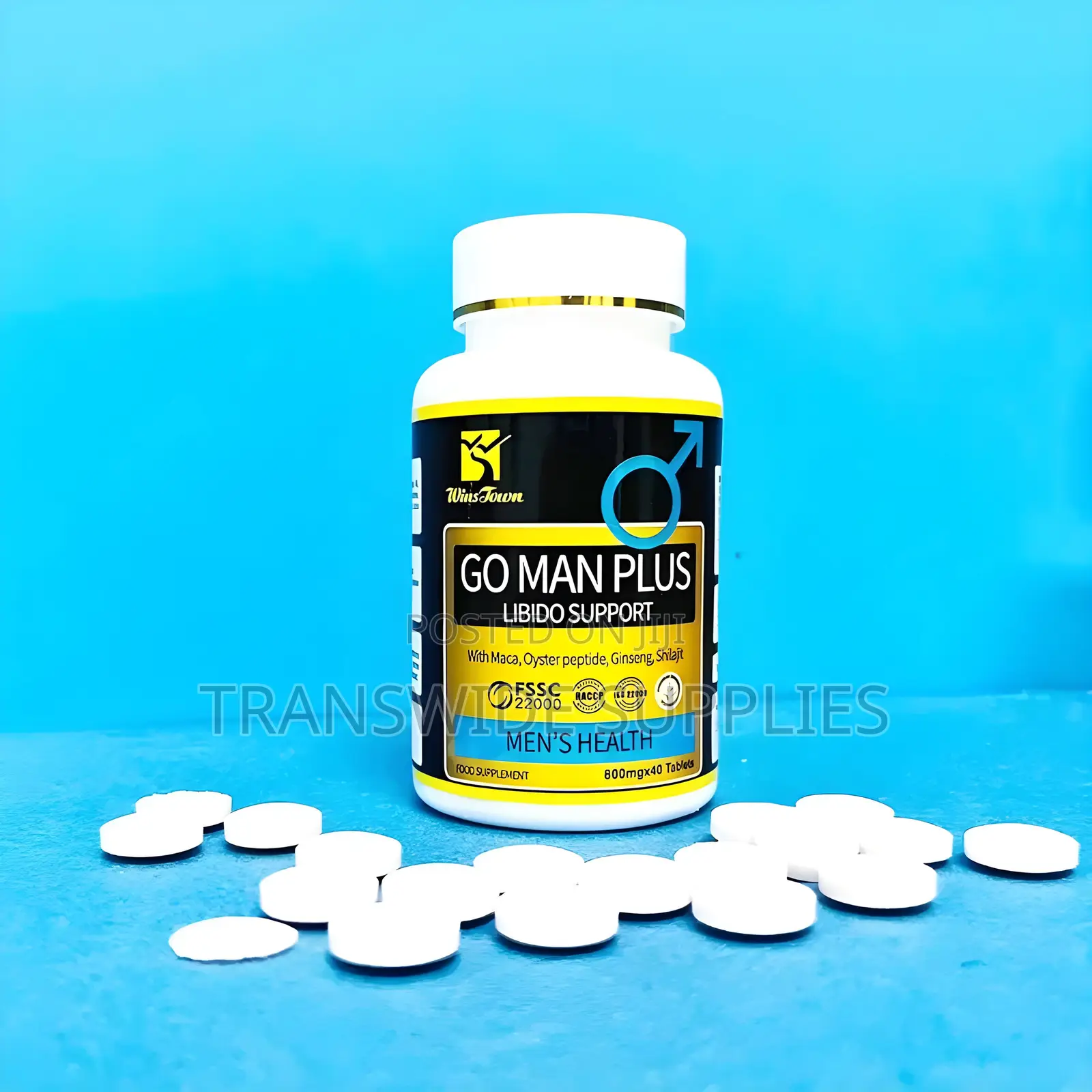 Go Man Plus 40 Tabs - For Libido,Enlargement, Strong Erections