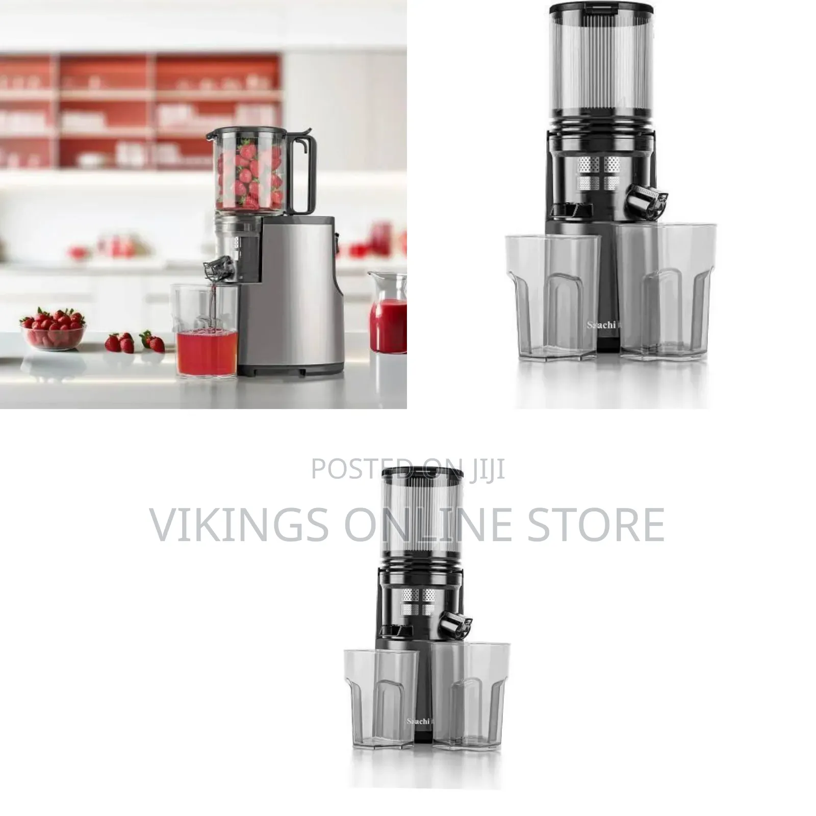 Saachi Slow Masticating Juicer - Multicolor