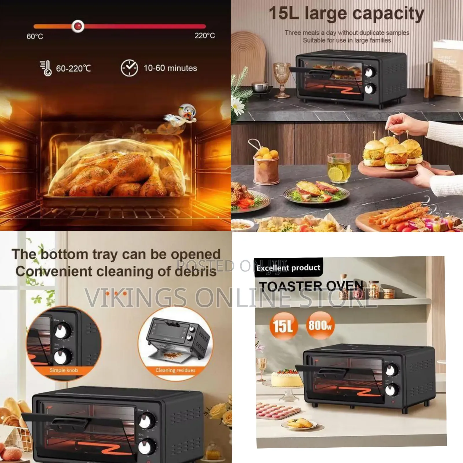 Sokany Compact and Versatile Countertop Toaster Oven - Multicolor