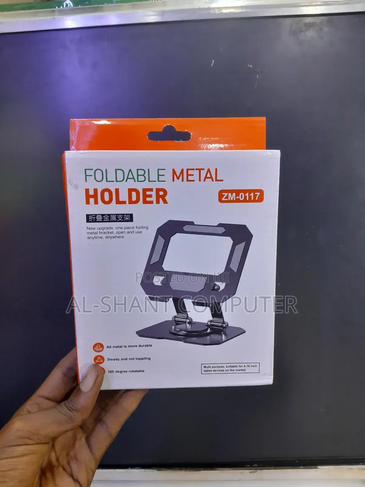 Foldable Tablet Metal Holder/ Tablet Stand