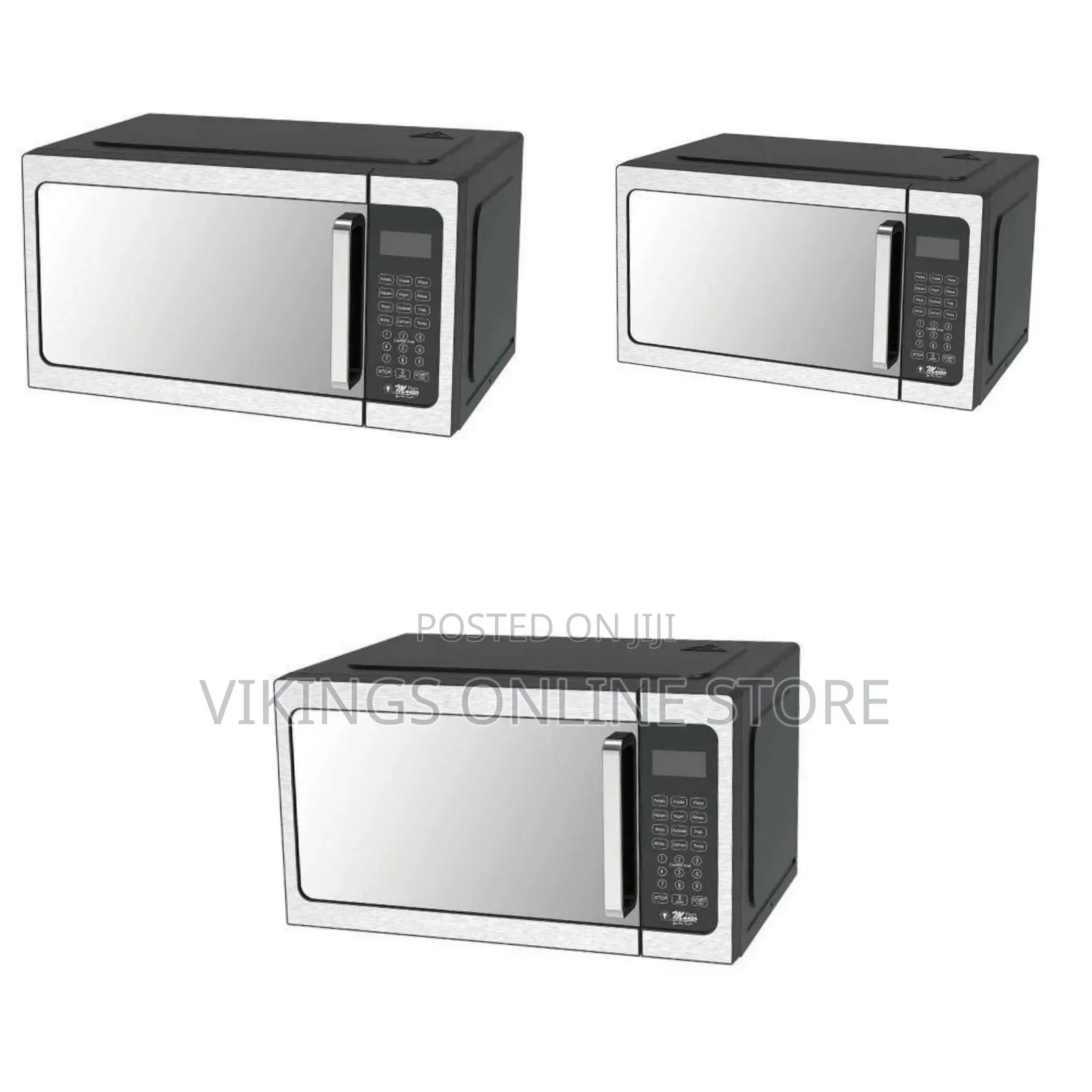 Electro Master Modern Countertop Microwave Oven - Multicolor