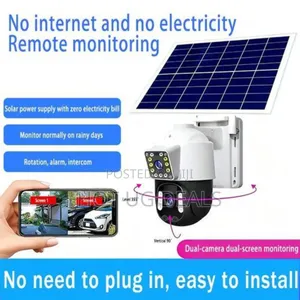 Dual Lens Solar Camera, No Power, No Network, Outdoor Remote Ai Camera