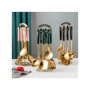 7 Pc Kitchen Tool Cooking Serving Spoons Cutlery Set - Multicolor
