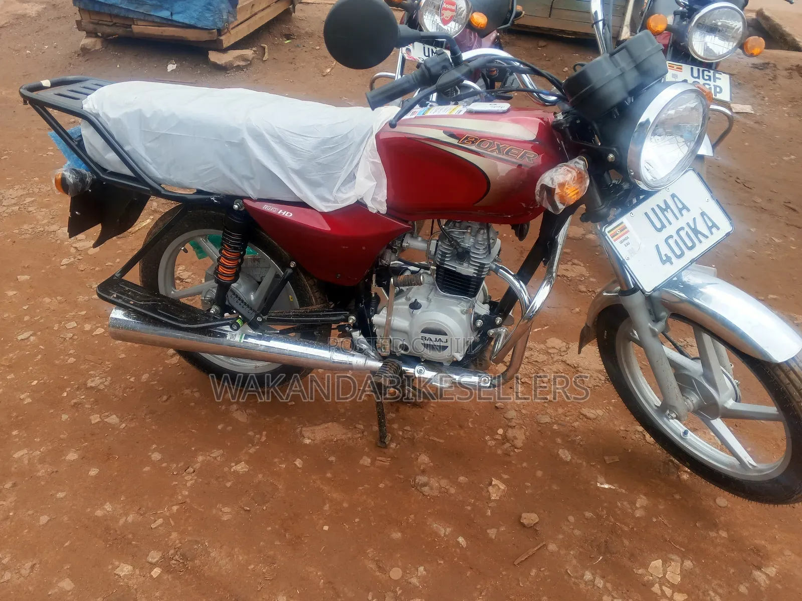 New Bajaj Boxer 100 2025 Red