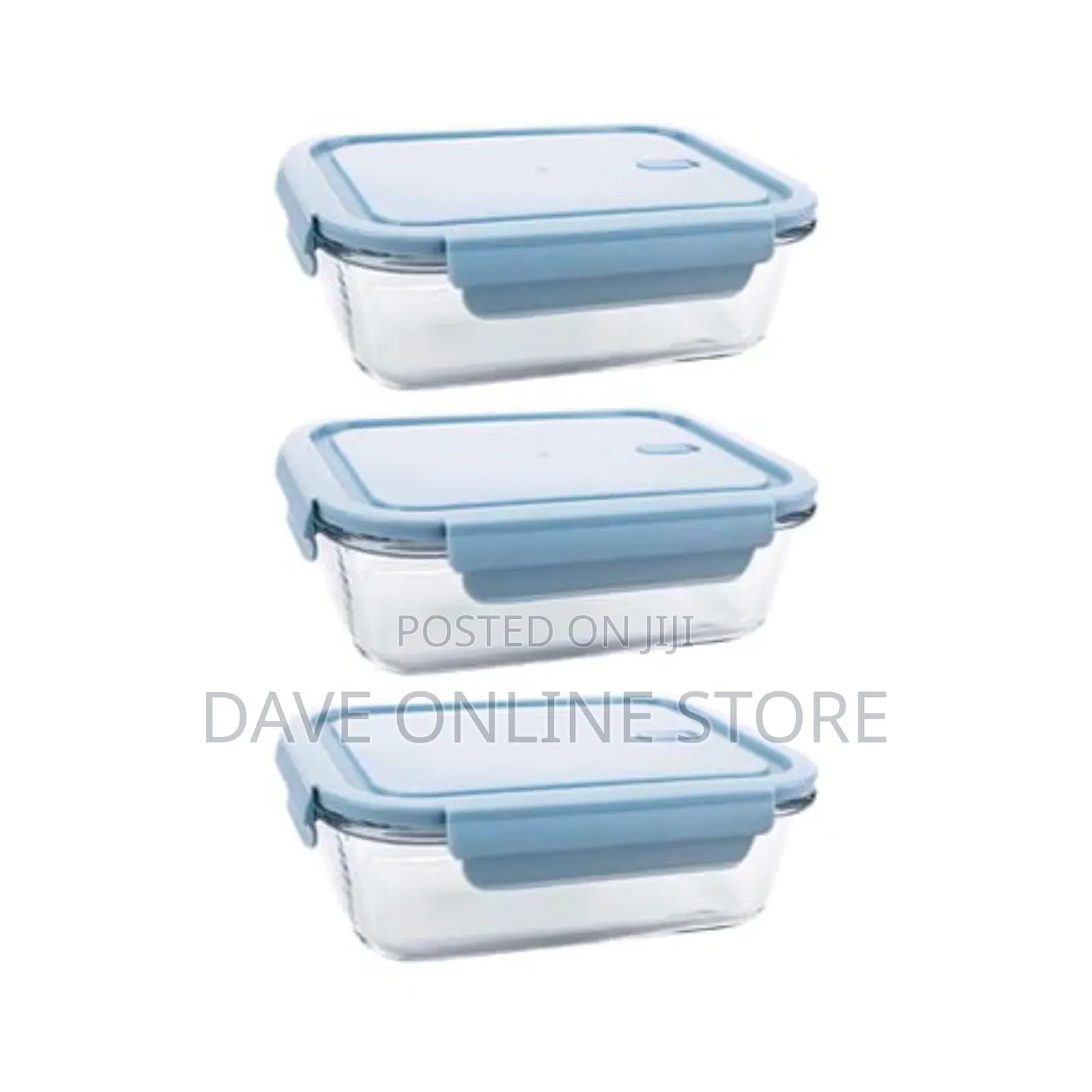 Leak-Proof Oven Safe Glass Food Containers - 680ml - 3 Pack. Set