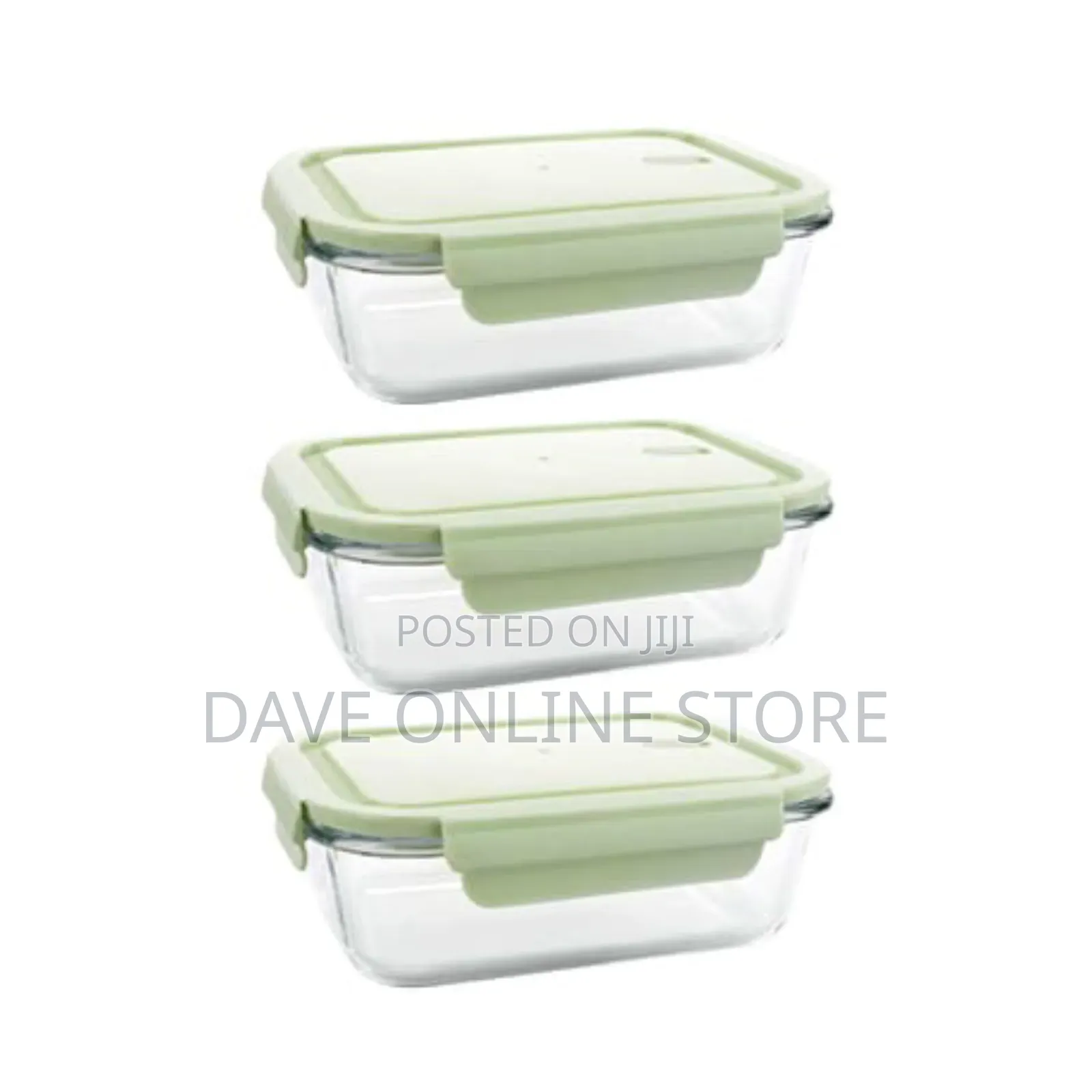 Leak-Proof Oven Safe Glass Food Containers - 680ml - 3 Pack. Set