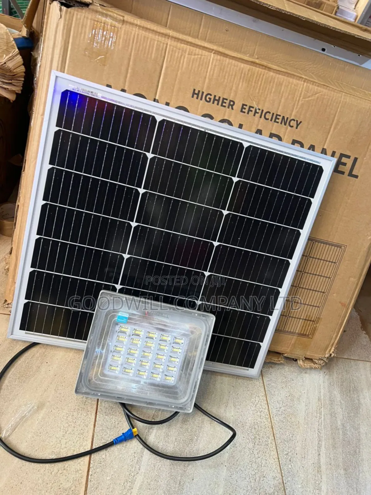 300w Blue Carbon Solar Flood Light