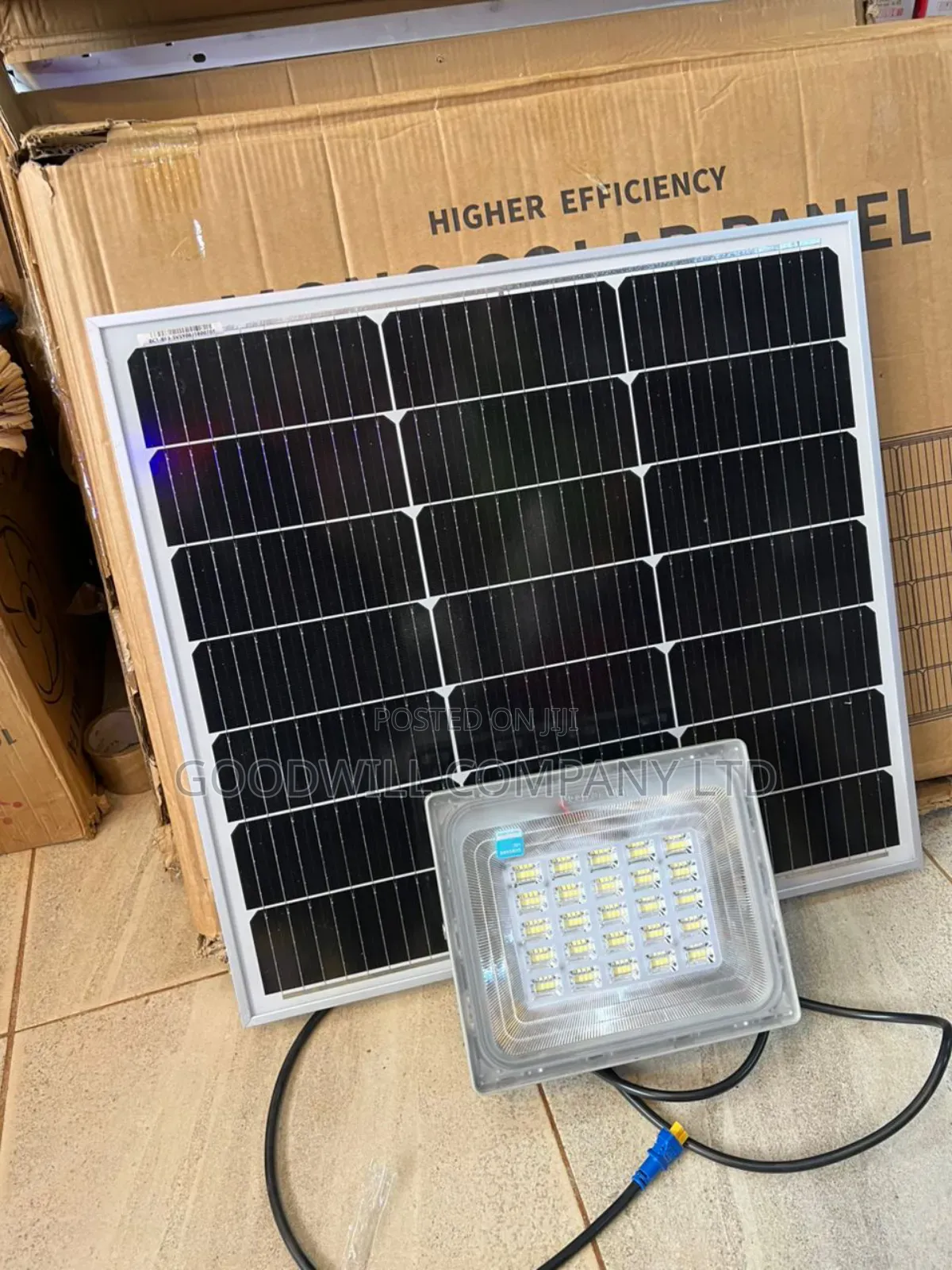 300w Blue Carbon Solar Flood Light