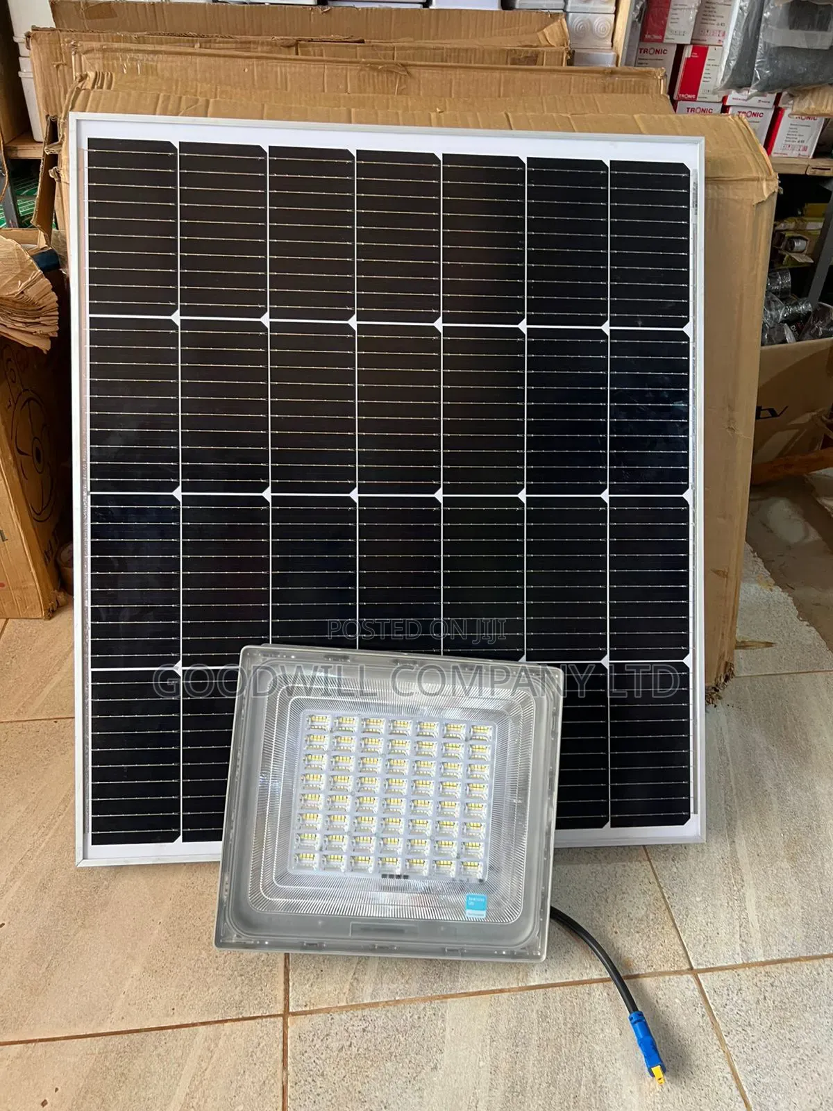 500w Blue Carbon Solar Flood Light