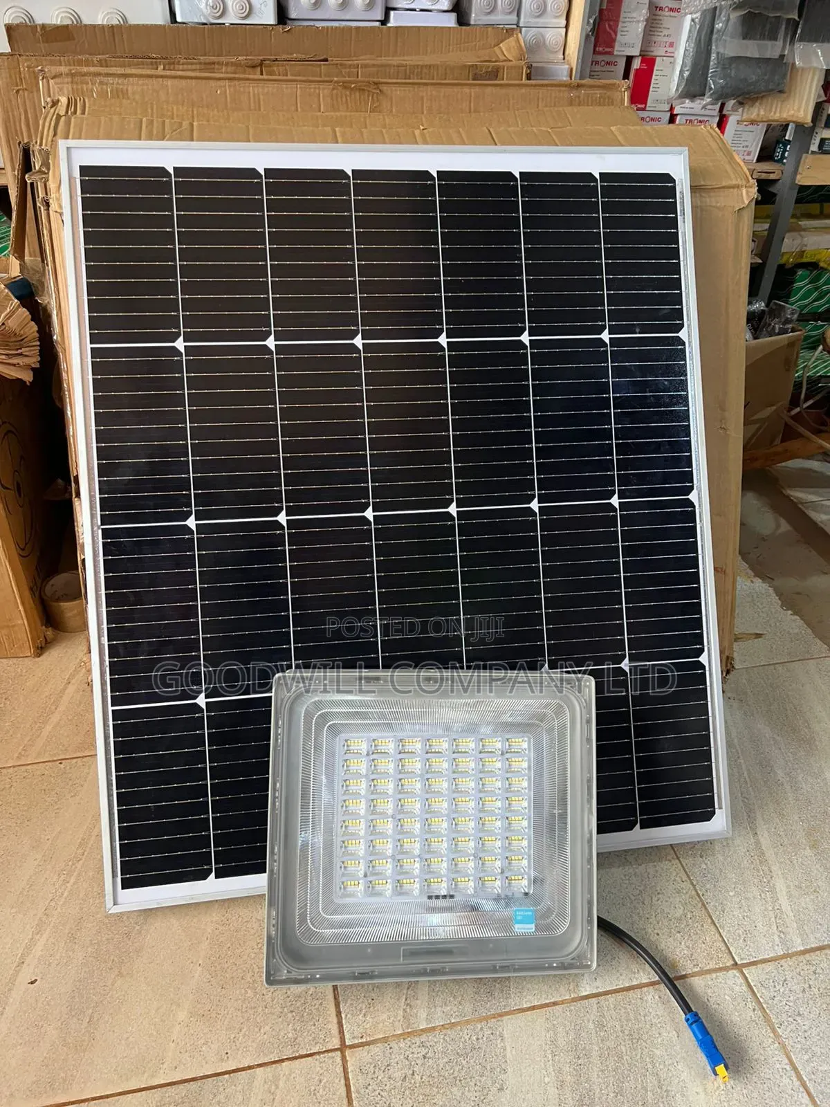 500w Blue Carbon Solar Flood Light
