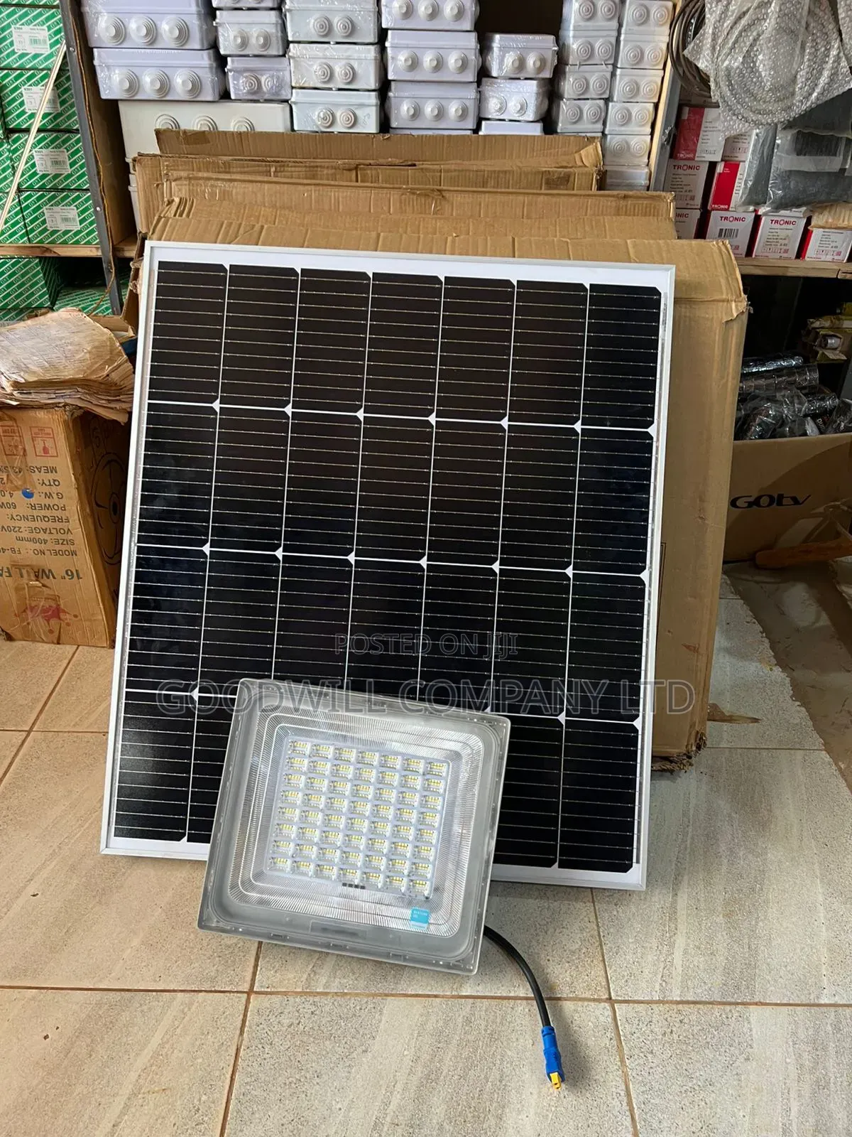 500w Blue Carbon Solar Flood Light