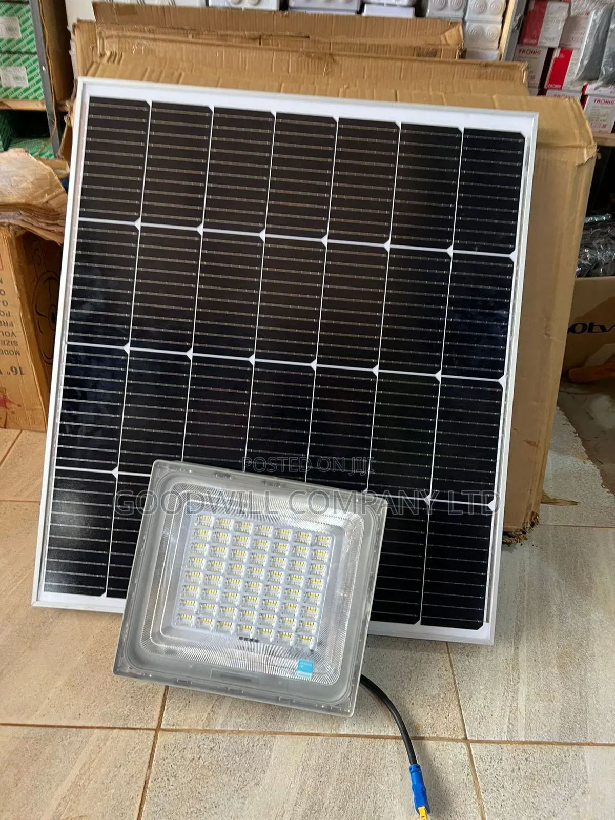 500w Blue Carbon Solar Flood Light