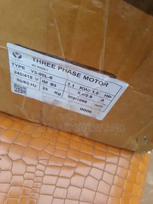3 Phase 1.1kw/1.5hp 415v 905rpm Slow Speed Motor