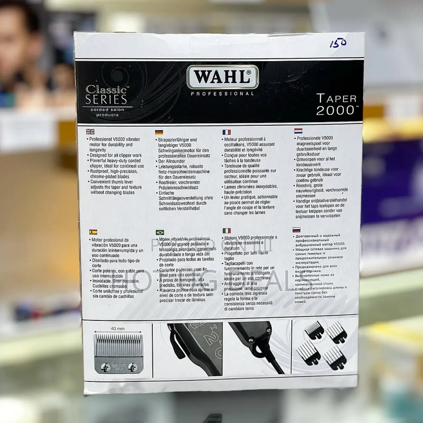 Wahl Heavy Duty Taper 2000 Classic Series Professional Clipper-grey