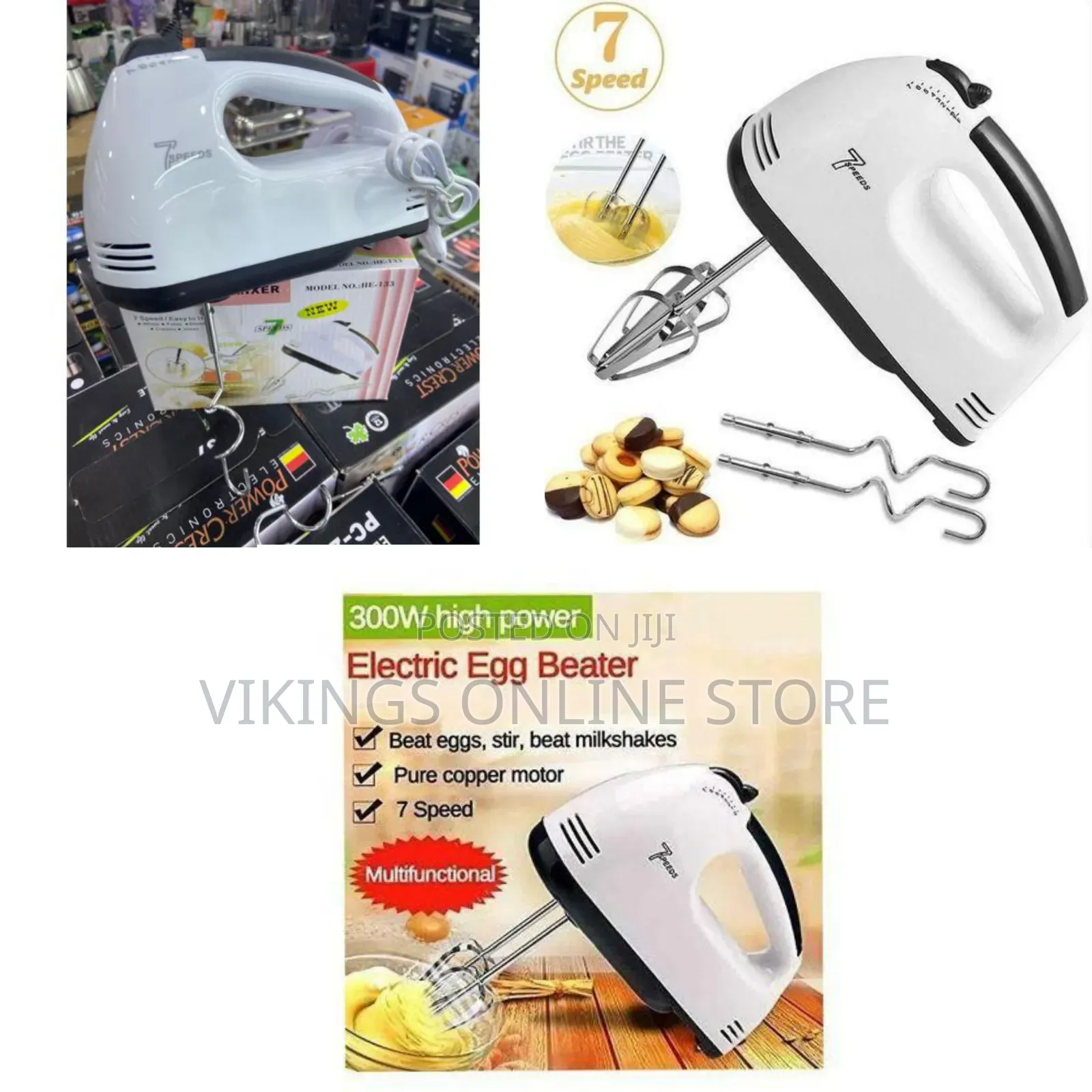 7 Speed Egg Beater, Hand Mixer