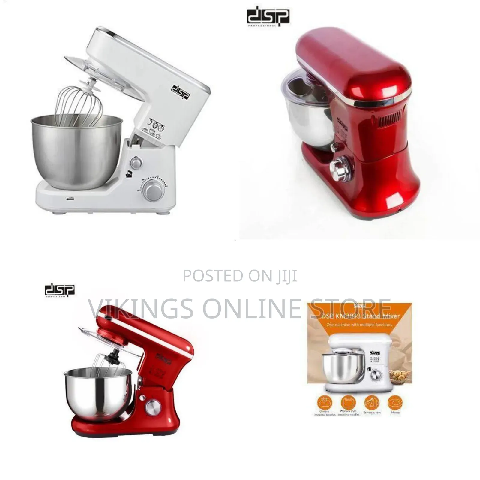 DSP Professional Multi-Function Stand Mixer - Multicolor