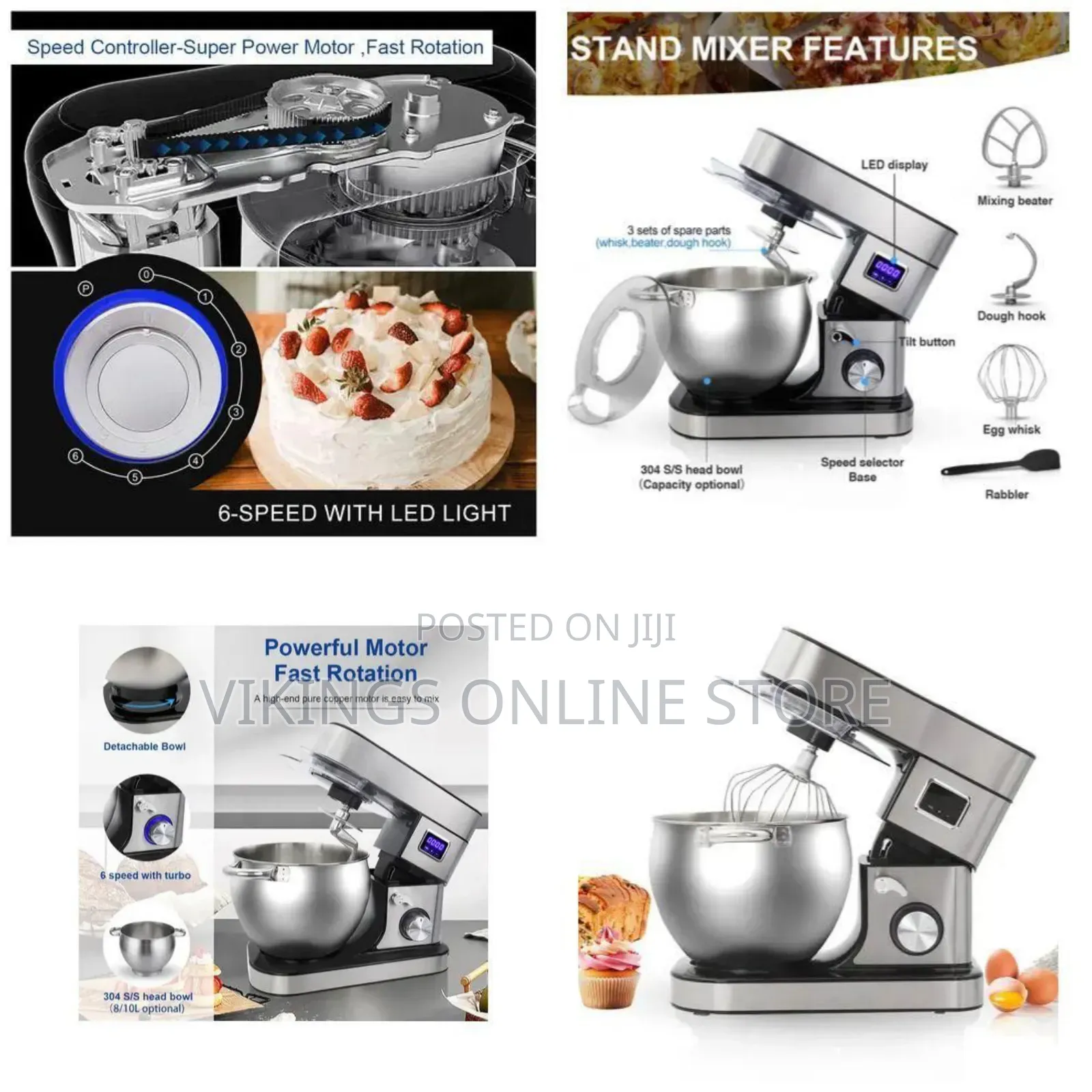 3 in 1 Stand Mixer, 12l
