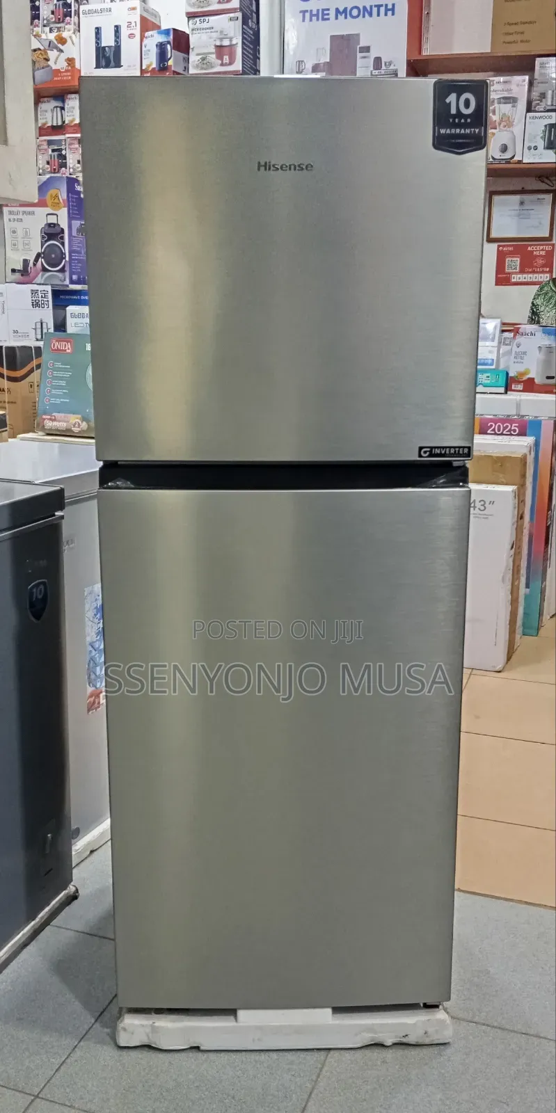 Hisense 266l 2-Door Top Freezer Refrigerator – Frost Free, Silver