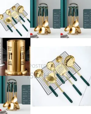 7 Pc Kitchen Tool Cooking Utensils Serving Spoons Cutlery