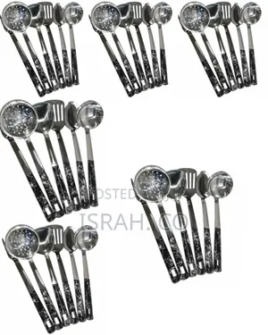 6 Pieces of Kitchen Tool Food Serving Utensil Spoons Cutlery