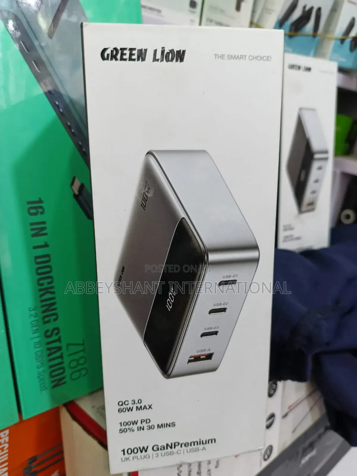 100w Gan Premium Uk Plug Adapter
