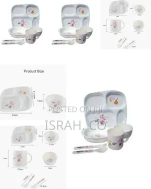 Children Tableware Dinner Set 6 In 1 Feeding Series Plate Cup Bowl