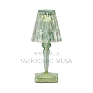 RGB Crystal Led Table Lamp – Rechargeable, Touch Remote Control