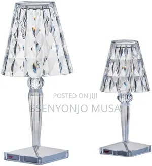 RGB Crystal Led Table Lamp – Rechargeable, Touch Remote Control