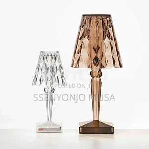 RGB Crystal Led Table Lamp – Rechargeable, Touch Remote Control