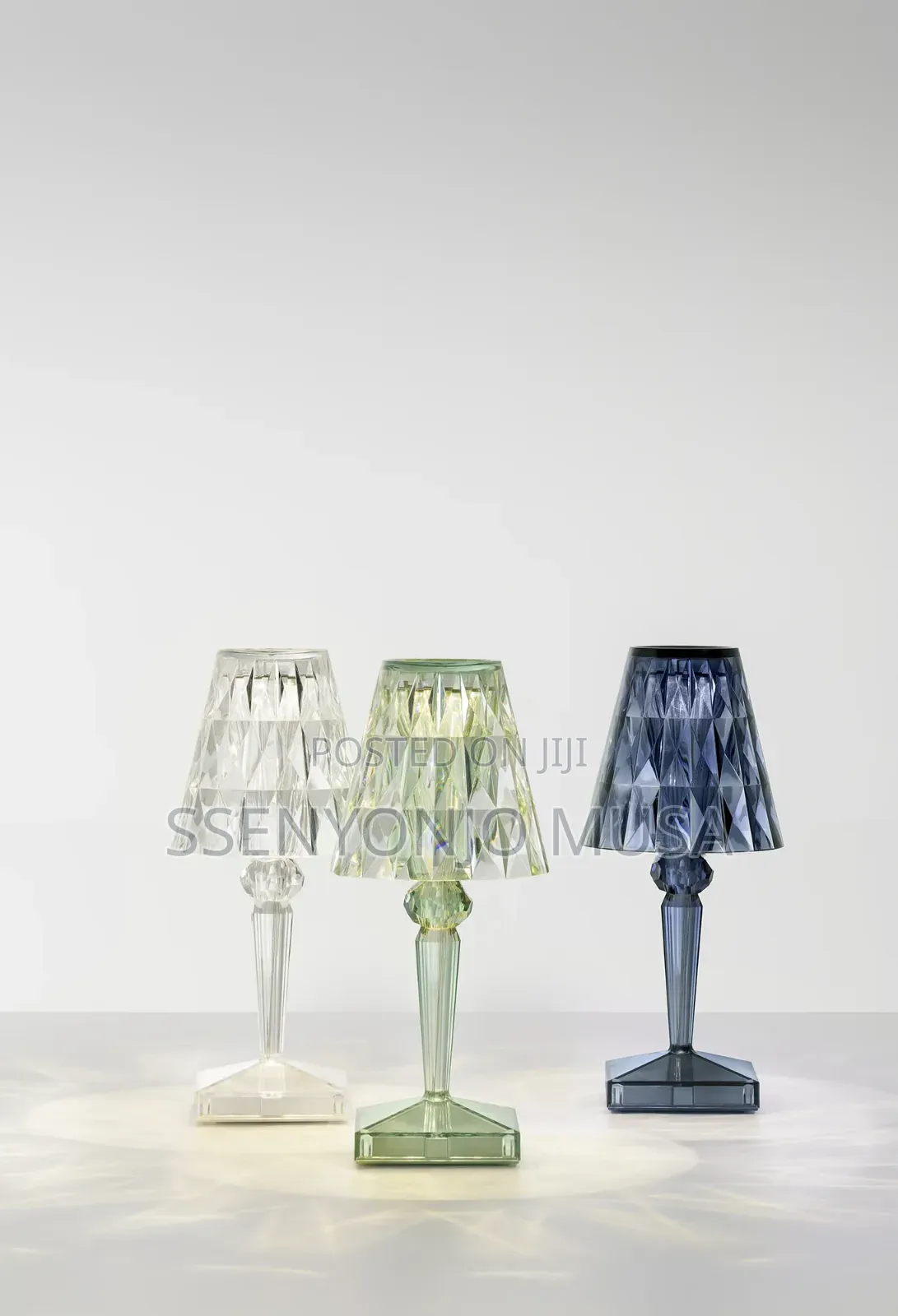 RGB Crystal Led Table Lamp – Rechargeable, Touch Remote Control